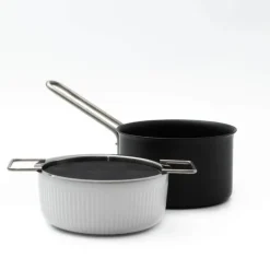 Eva Trio Hældelåg Ø 16 cm - 90% genanvendt rustfrit stål/silikone - Børstet stål