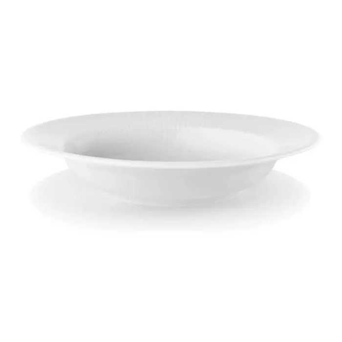 Eva Trio Legio Nova Dyb Tallerken Ø 22 cm - Porcelæn - Hvid