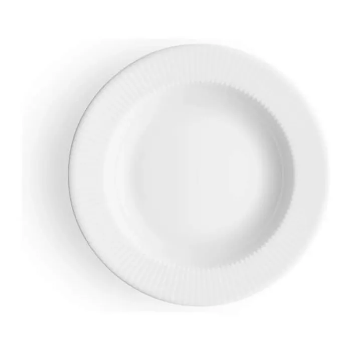 Eva Trio Legio Nova Dyb Tallerken Ø 22 cm - Porcelæn - Hvid