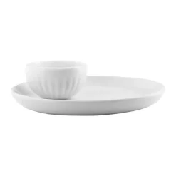 Eva Trio Legio Nova Æggebæger H 3,5 cm - Porcelæn - Hvid
