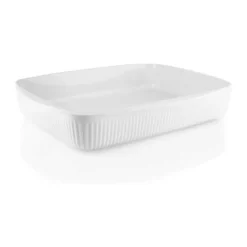 Eva Trio Legio Nova Ovnfast Fad B 30 x L 37 cm - Porcelæn - Hvid