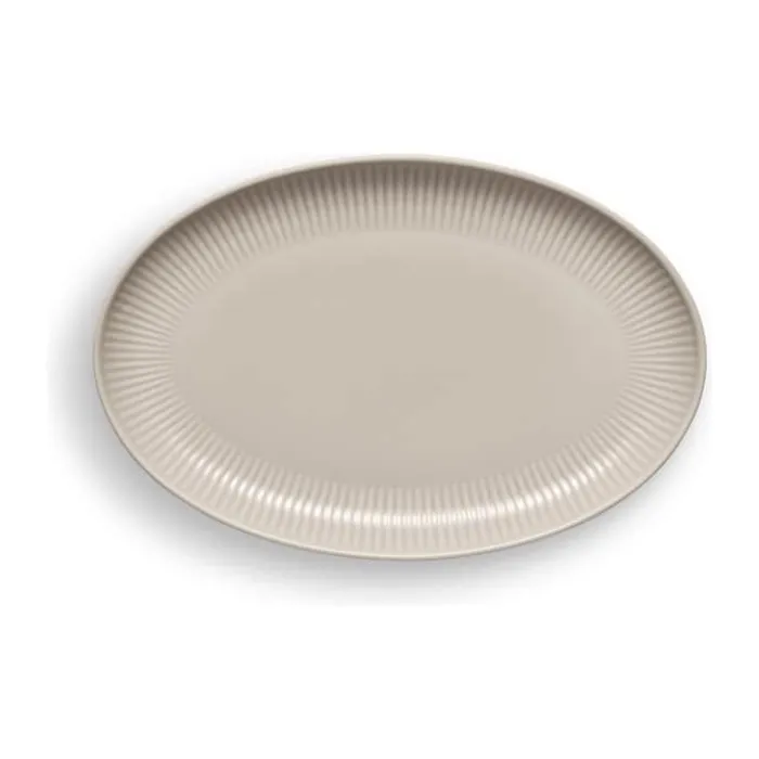 Eva Trio Legio Nova Palette Oval Tallerken B 16,5 x L 24,5 cm - Porcelæn - Beige