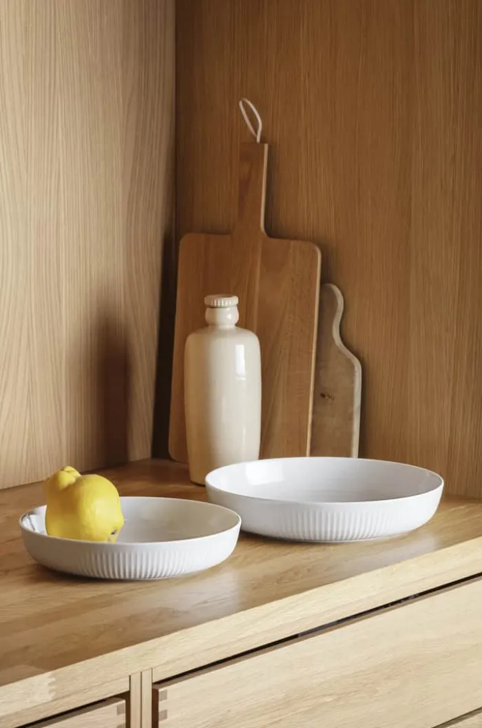 Eva Trio Legio Nova Salatskål - 2 dele 1,4/2,5 liter - Porcelæn - Hvid