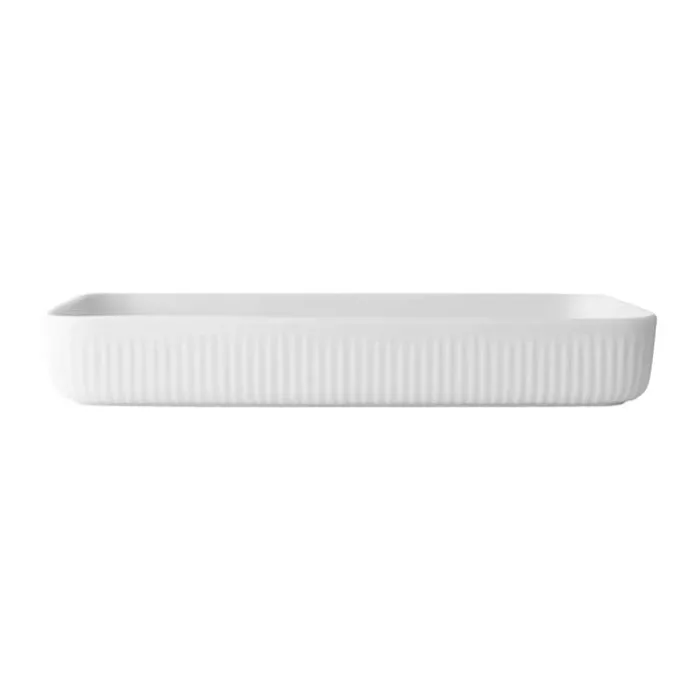 Eva Trio Legio Nova Serveringsfad B 12 x L 24 cm - Porcelæn - Hvid