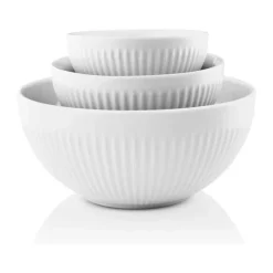 Eva Trio Legio Nova Skålsæt - 3 dele 0,2/0,3/1 liter - Porcelæn - Hvid