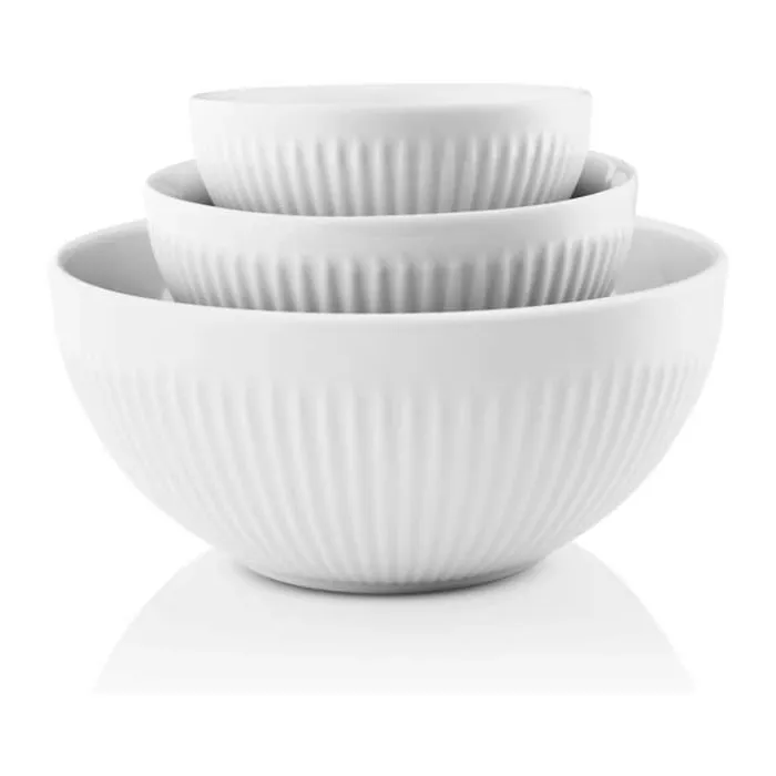 Eva Trio Legio Nova Skålsæt - 3 dele 0,2/0,3/1 liter - Porcelæn - Hvid