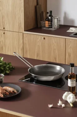 Eva Trio Multi Mosaic Stegepande Ø 28 cm - Aluminium/Blankt rustfrit stål - Slip-Let® belægning