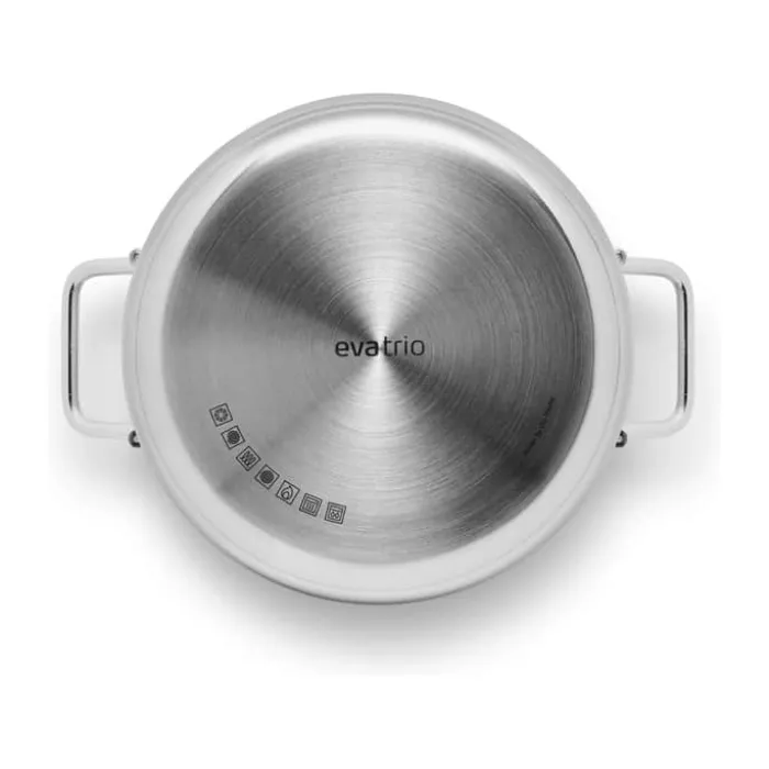 Eva Trio Stainless Steel Gryde 3,6 liter - Genanvendt rustfrit stål/aluminium - Keramisk Slip-Let® belægning