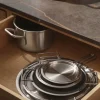 Eva Trio Tallerkenlåg Ø 28 cm - 90% genanvendt rustfrit stål - Børstet stål