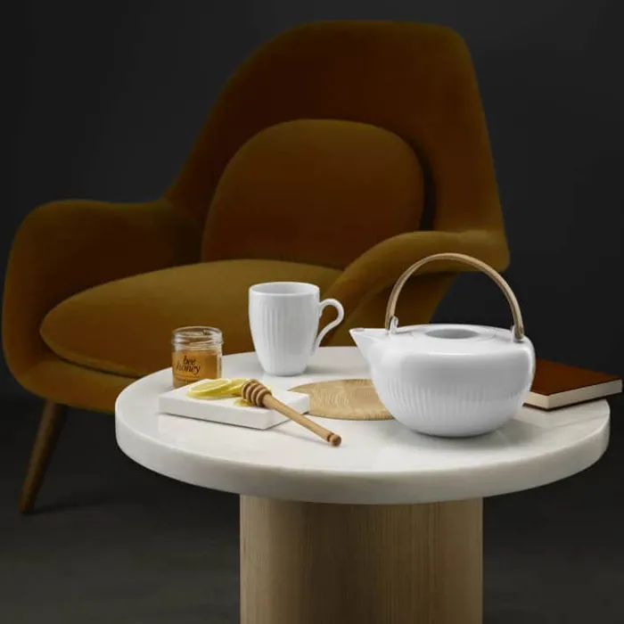 Eva Trio Tekande 1,2 liter - Porcelæn - Hvid