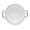 Eva Trio White Line Gryde 2,5 liter - Genanvendt aluminium/Rustfrit stål - Keramisk Slip-Let® belægning