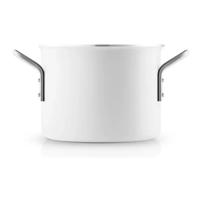 Eva Trio White Line Gryde 2,5 liter - Genanvendt aluminium/Rustfrit stål - Keramisk Slip-Let® belægning