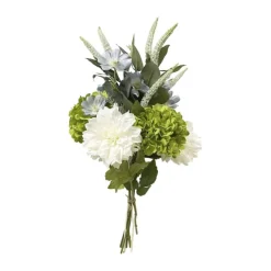 everbloom Kunstig Blomsterbuket H 60 - Kunststof/metal - Grøn/Blå