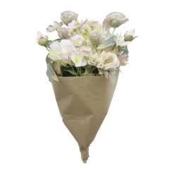 everbloom Kunstig Blomsterbuket H 60 - Kunststof/metal - Fersken