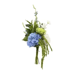 everbloom Kunstig Real Touch Blomsterbuket H 78 cm - Plastik/metal - Blå