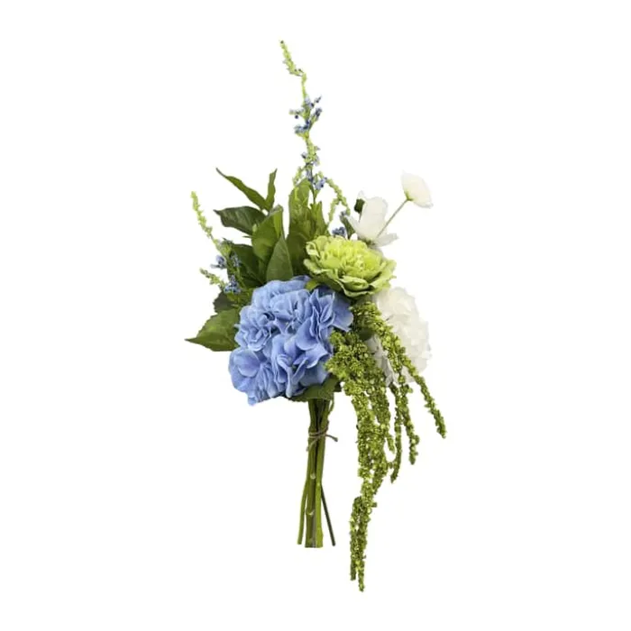 everbloom Kunstig Real Touch Blomsterbuket H 78 cm - Plastik/metal - Blå