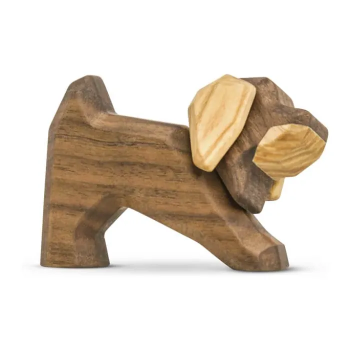 FableWood Lille Gravhund Magnetisk - Valnødde- og asketræ