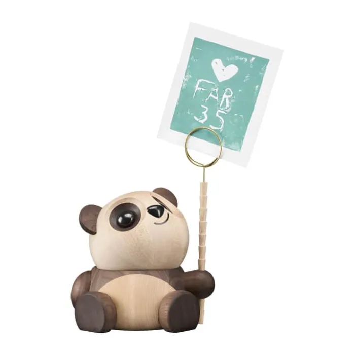 FableWood Panda - Boa Boa H 16 cm - Valnødde- og asketræ