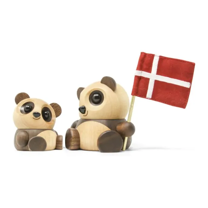 FableWood Panda - Chi Chi H 12 cm - Valnødde- og asketræ