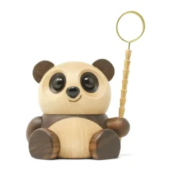 FableWood Panda - Chi Chi H 12 cm - Valnødde- og asketræ