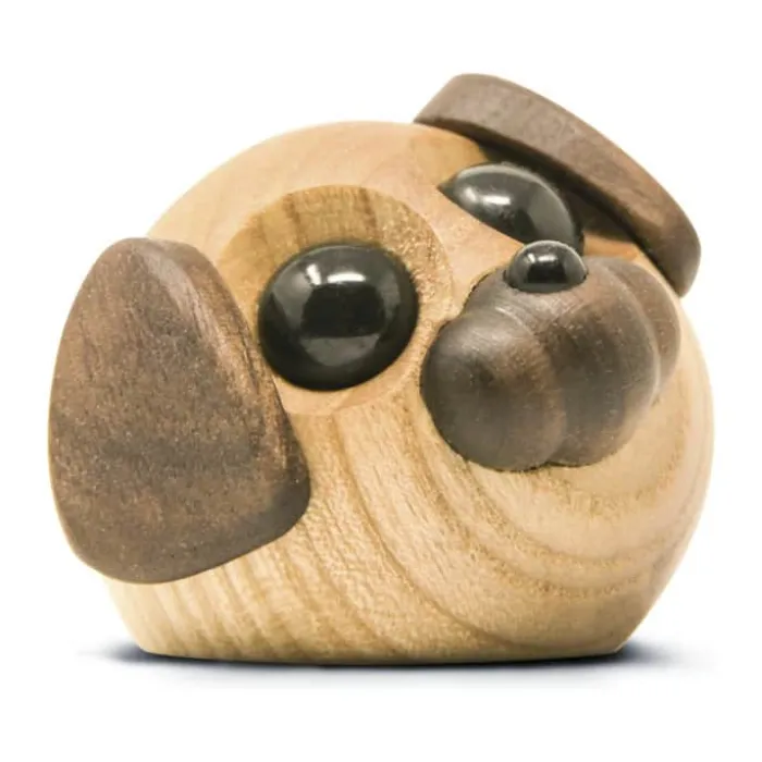 FableWood Pick Me Up Hund - Molly H 5 cm - Valnødde- og asketræ
