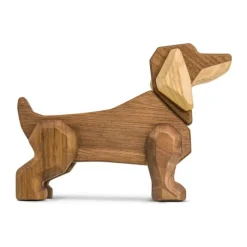 FableWood Stor Gravhund Magnetisk - Valnødde- og asketræ