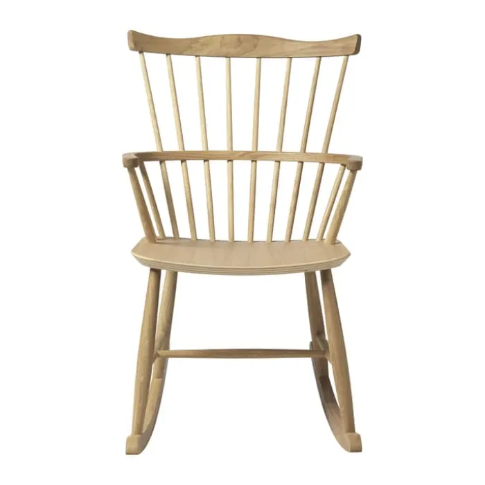 FDB Møbler J52G Gyngestol H 88 x B 56 x D 73 cm - Certificeret egetræ - Natur
