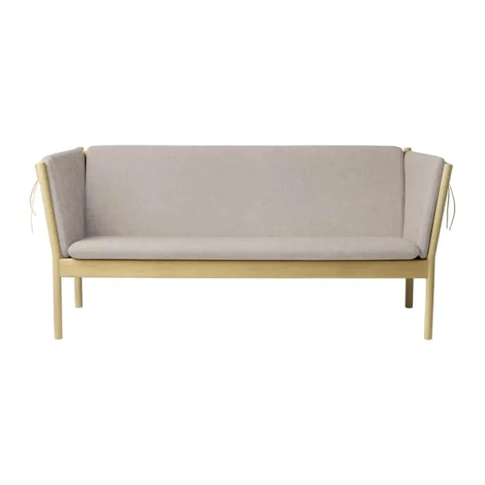 FDB Møbler J149 Sofa H 79,5 x B 189,5 x D 72 cm - Certificeret egetræ - Lysegrå
