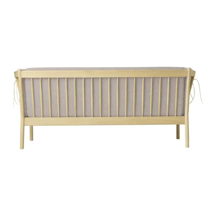 FDB Møbler J149 Sofa H 79,5 x B 189,5 x D 72 cm - Certificeret egetræ - Lysegrå