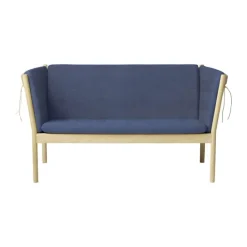 FDB Møbler J148 Sofa H 79,5 x B 153,5 x D 72 cm - Certificeret egetræ - Mørkeblå