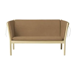 FDB Møbler J148 Sofa H 79,5 x B 153,5 x D 72 cm - Certificeret egetræ - Brun