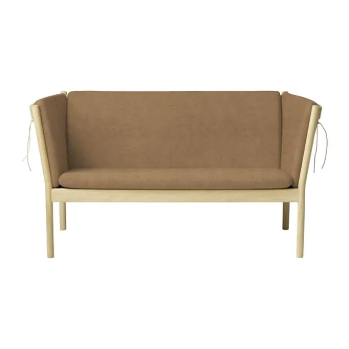 FDB Møbler J148 Sofa H 79,5 x B 153,5 x D 72 cm - Certificeret egetræ - Brun