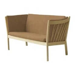 FDB Møbler J148 Sofa H 79,5 x B 153,5 x D 72 cm - Certificeret egetræ - Brun