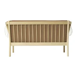 FDB Møbler J148 Sofa H 79,5 x B 153,5 x D 72 cm - Certificeret egetræ - Brun