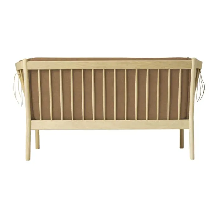 FDB Møbler J148 Sofa H 79,5 x B 153,5 x D 72 cm - Certificeret egetræ - Brun