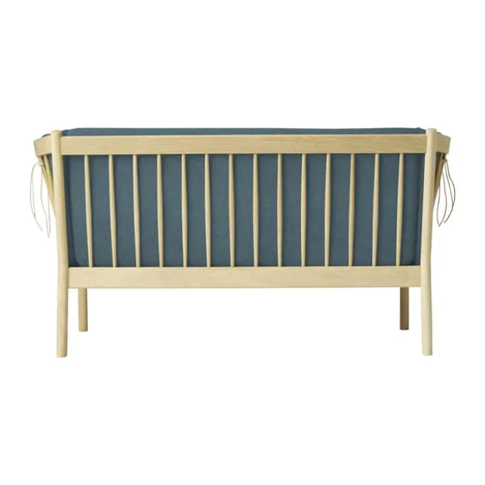FDB Møbler J148 Sofa H 79,5 x B 153,5 x D 72 cm - Certificeret egetræ - Grøn