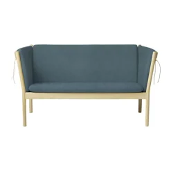FDB Møbler J148 Sofa H 79,5 x B 153,5 x D 72 cm - Certificeret egetræ - Grøn