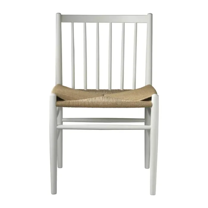 FDB Møbler J80 Spisebordsstol H 82 cm - Bøgetræ - Pure white