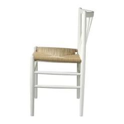 FDB Møbler J80 Spisebordsstol H 82 cm - Bøgetræ - Pure white