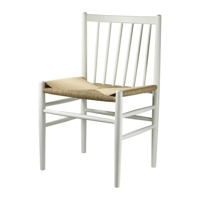 FDB Møbler J80 Spisebordsstol H 82 cm - Bøgetræ - Pure white