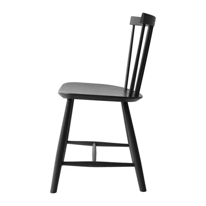 FDB Møbler J46 Spisebordsstol H 80 cm - Bøgetræ - Jet black
