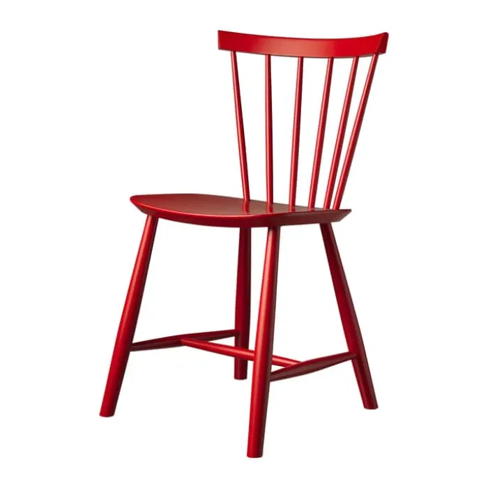 FDB Møbler J46 Spisebordsstol H 80 cm - Bøgetræ - Mailbox red