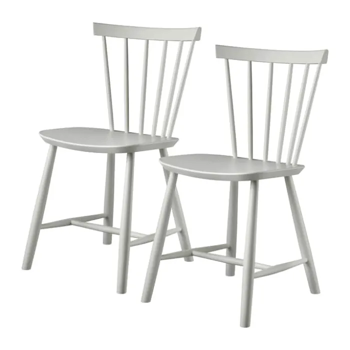 FDB Møbler J46 Spisebordsstol - 2 stk. H 80 cm - Bøgetræ - Dust