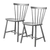 FDB Møbler J46 Spisebordsstol - 2 stk. H 80 cm - Bøgetræ - Signal grey