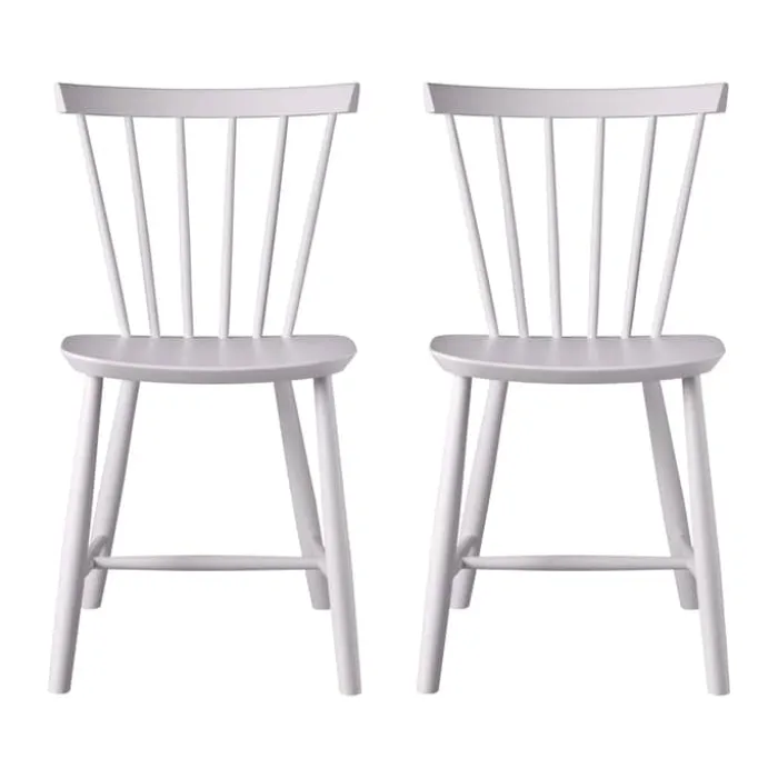 FDB Møbler J46 Spisebordsstol - 2 stk. H 80 cm - Bøgetræ - Violet