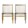 FDB Møbler J80 Spisebordsstol - 2 stk H 82 cm - Olieret egetræ - Natur