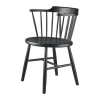 FDB Møbler J18 Stol B 52,5 x H 75 x D 51 cm - Certificeret bøgetræ - Sort
