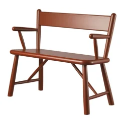 FDB Møbler P11 Børnebænk H 58,5 x B 70 x D 32 cm - Certificeret bøgetræ - Rød