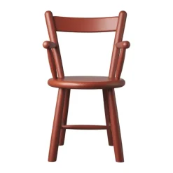 FDB Møbler P9 Børnestol H 58 x B 34 x D 34,5 cm - Certificeret bøgetræ - Rød