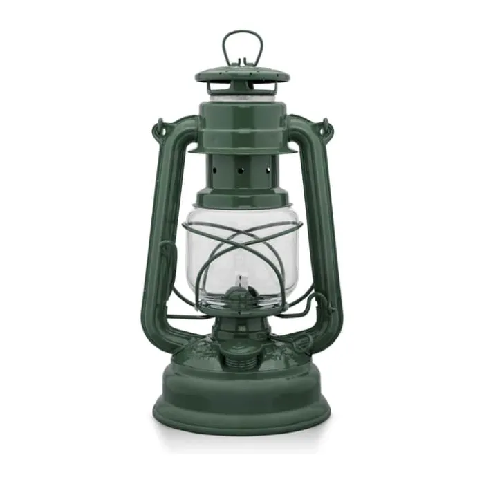 Feuerhand Olie Lanterne Ø 15 x H 26,5 x B 13,5 cm - Stål - Grøn